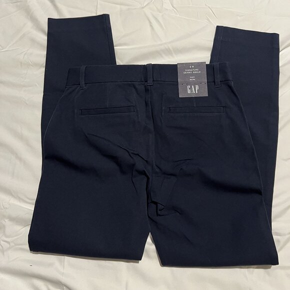 NWT Gap Women's Signature Skinny Ankle Pant size 0 stretch mid-rise new - Picture 2 of 11